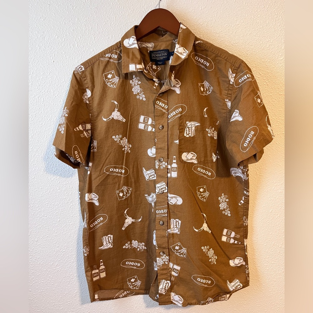 Pendleton men’s short sleeve western rodeo short sleeve button up size medium